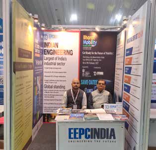 EEPC stall with Anil Singh Rawat
