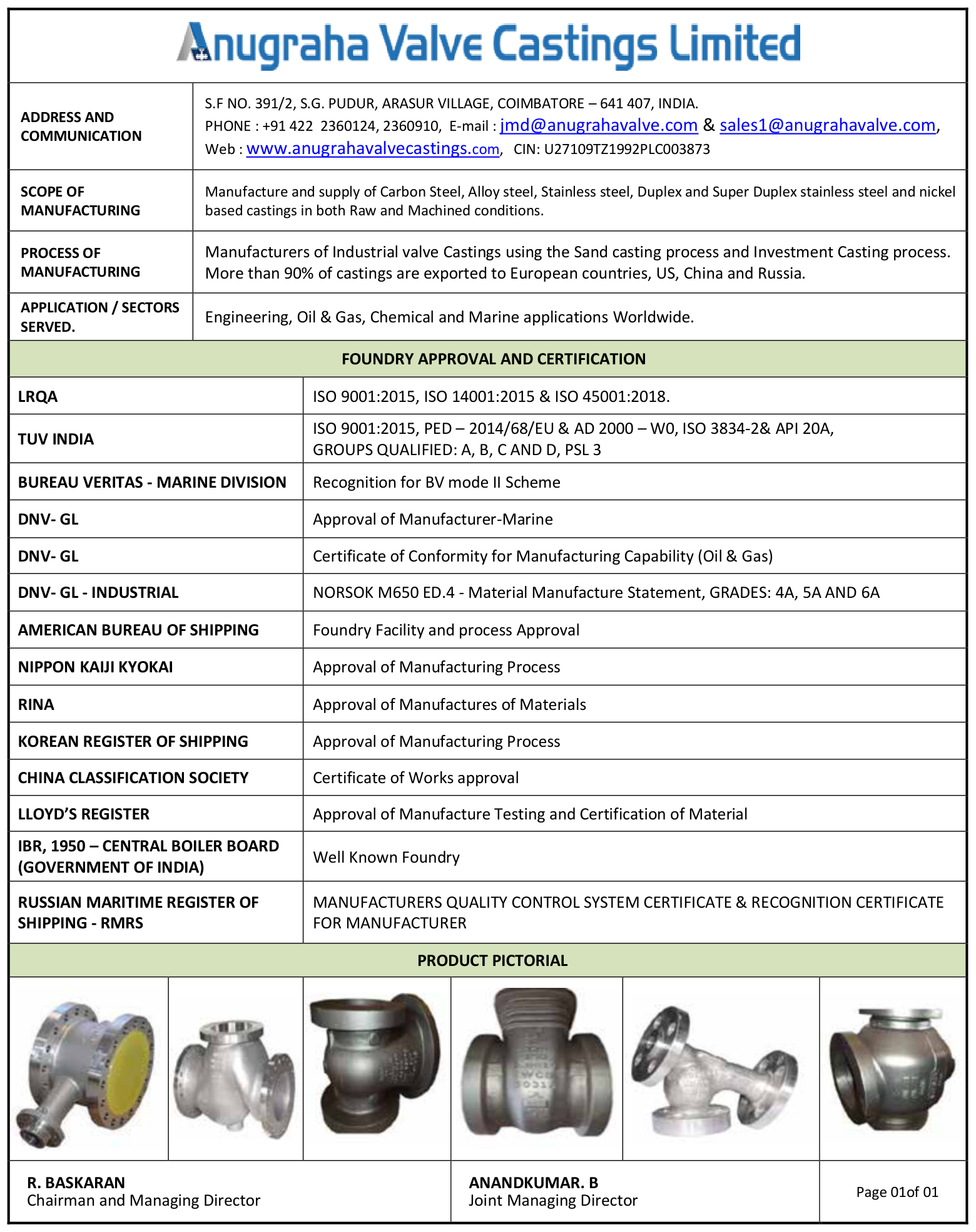Table 1 from page 49