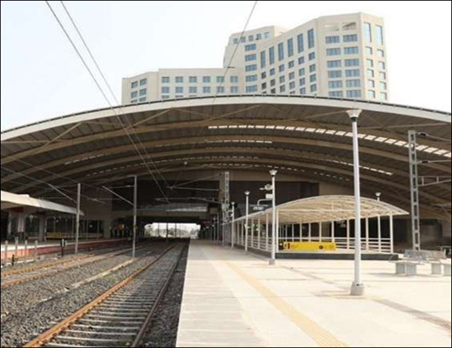 Chart showing Amrit Bharat Station Scheme, 100%