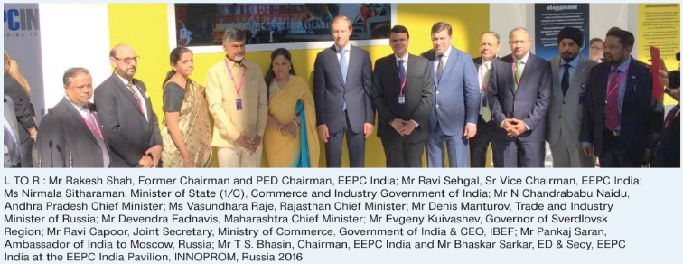 Chart showing Region; Mr Ravi Capoor, Joint Secretary, Ministry of Commerce, Government of India & CEO, IBEF; Mr Pankaj Saran,