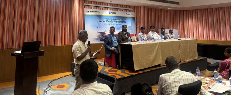Chart showing gathering on Export outreach Session