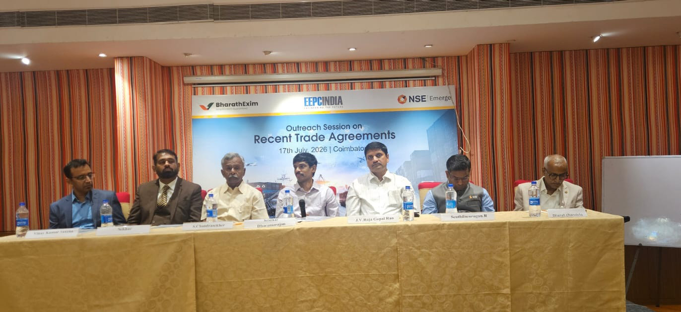 Chart showing Dr. S Chandrasekar, Convenor, EEPC INDIA